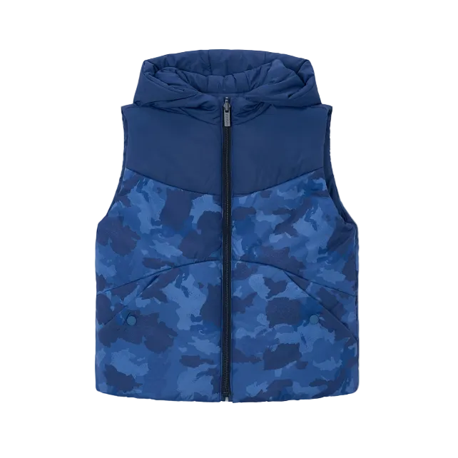 Mayoral boys' blue reversible gilet