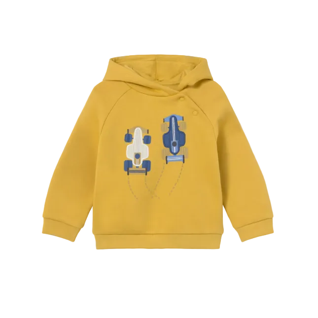 Mayoral boys' custard yellow hoodie