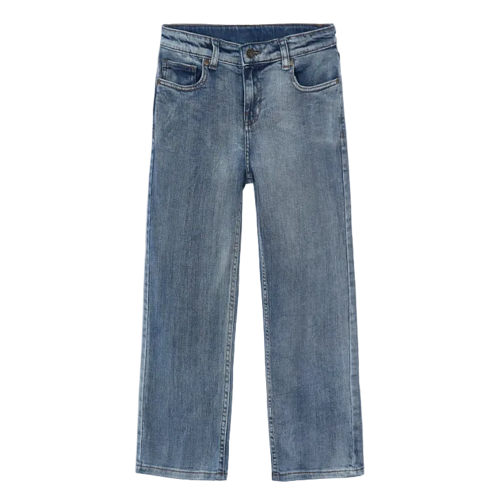 Mayoral boys' mid blue wide leg jeans