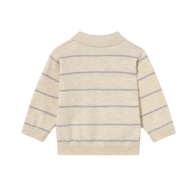 Mayoral boys' stone grey knitted jumper