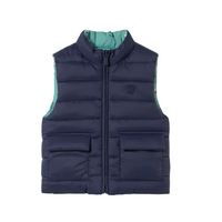 Mayoral boys' aquarium blue reversible gilet