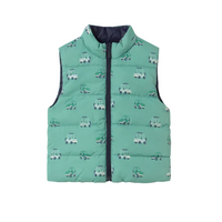 Mayoral boys' aquarium blue reversible gilet