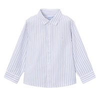 Mayoral boys' white and sky blue shirt