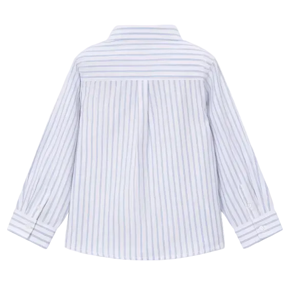 Mayoral boys' white and sky blue shirt
