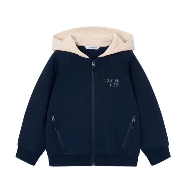 Mayoral Boys Zip-Up Hoodie 4474 Azul