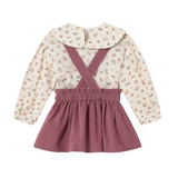 Mayoral girls' violet two piece top and skirt set