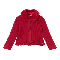 Mayoral Girls Cardigan 2386 Red