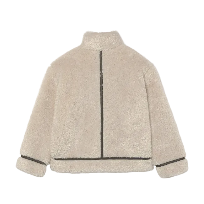 Mayoral Girls Coat Sheepskin Almond