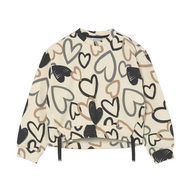 Mayoral girls' macchiato beige sweatshirt