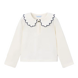 Mayoral girls' soy beige top