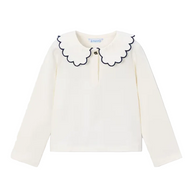 Mayoral girls' soy beige top