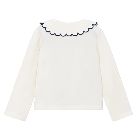 Mayoral girls' soy beige top