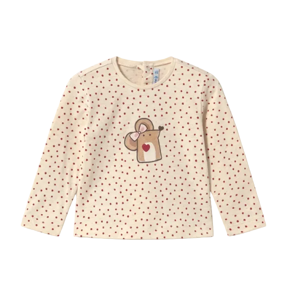 Mayoral girls' milk cream top