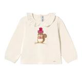 Mayoral Girls Top 2089 Natural/Raspberry
