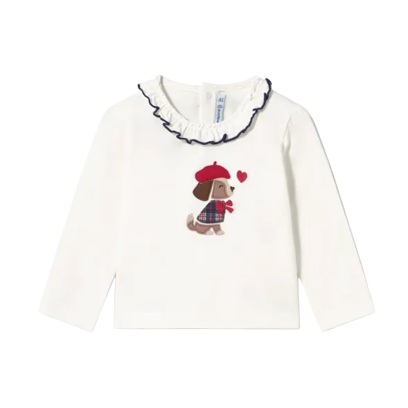 Mayoral Girls Top 2090 Natural/Red