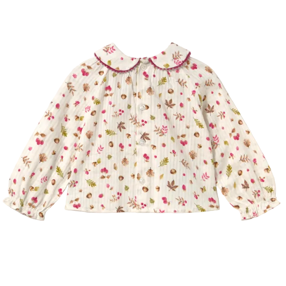 Mayoral Girls Top 2115 Natural/Raspberry