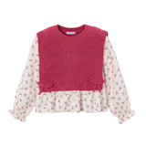 Mayoral girls' petal mix knitted top