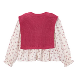 Mayoral girls' petal mix knitted top