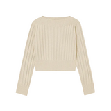 Mayoral girls' cream knitted top