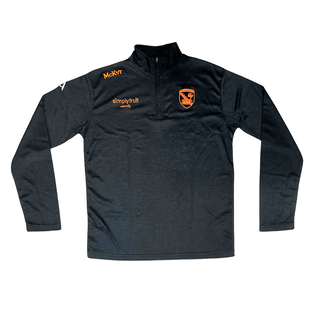 McKeever Armagh Adults GAA Official Pulse Lightweight ¼ Zip Top Black ...