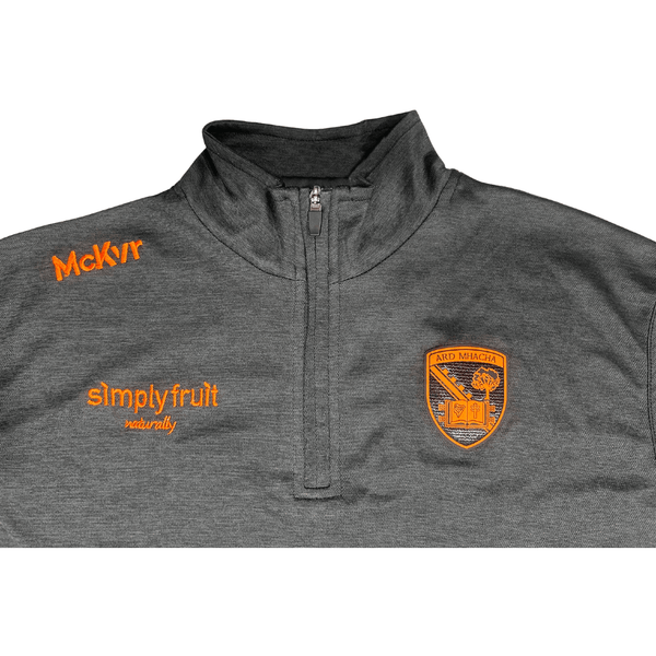 McKeever Armagh Youth GAA Official Pulse Lightweight ¼ Zip Top Black