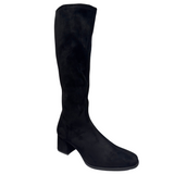Miss Elastic women's black long leg boot