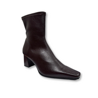 Miss Elastic women's testa brown ankle boot