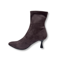 Miss Elastic women's testa brown ankle boot