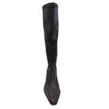 Miss Elastic women's testa brown long leg boot