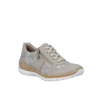 Rieker Womens Trainer N4221 Ice/Rose Metallic