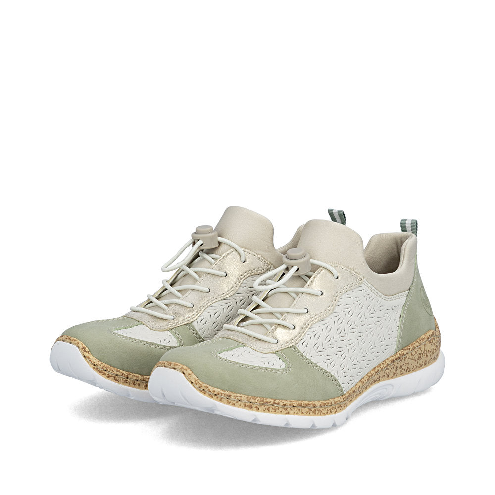Rieker Womens Trainer N4260-80 White Combination