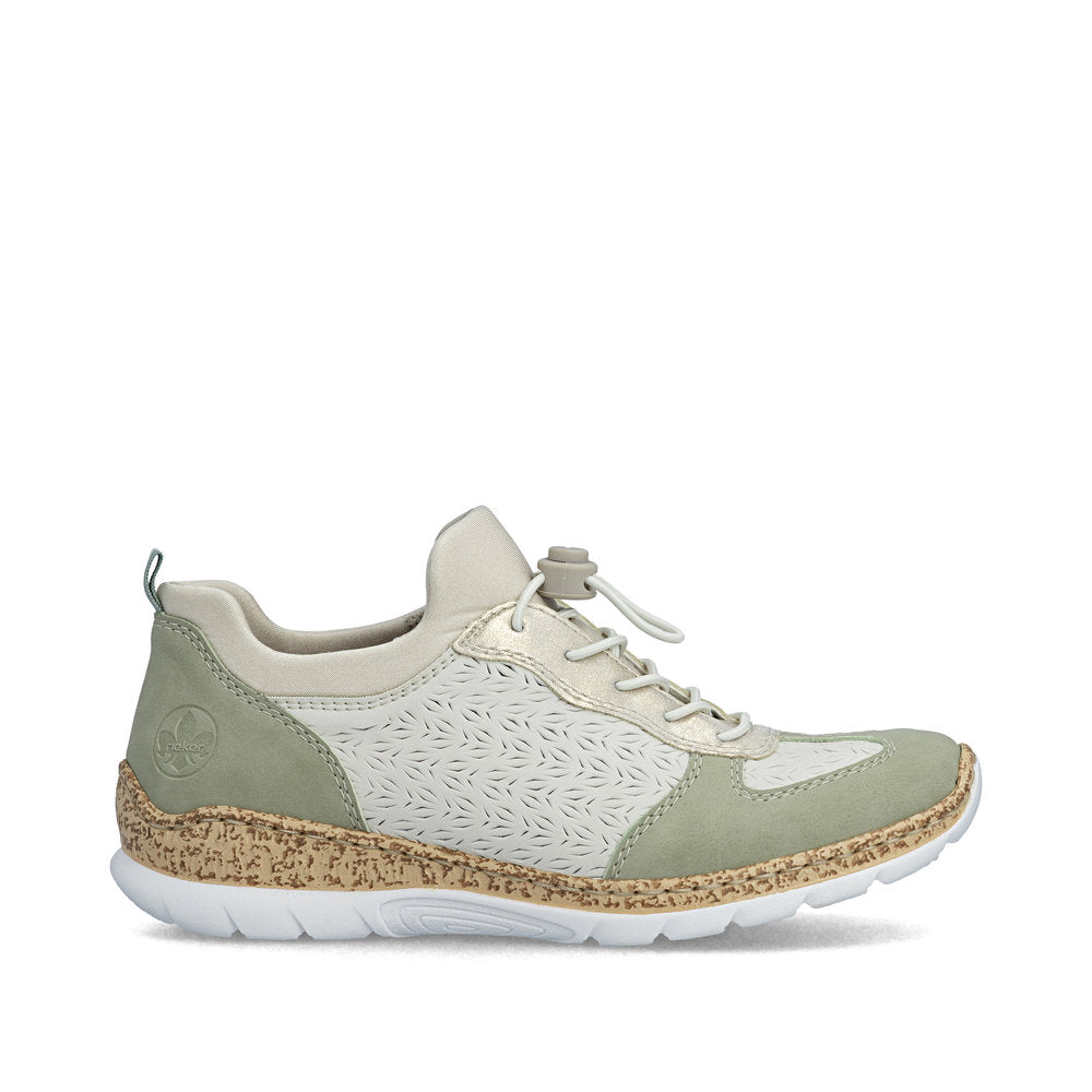 Rieker Womens Trainer N4260-80 White Combination