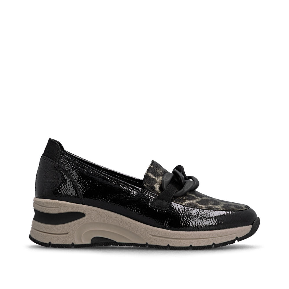 Rieker Womens Shoe N9350-00 Black Combination