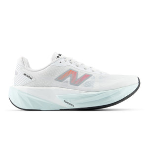 New Balance Womens Trainer Fuelcell Rebel V5 White/Pink Heat