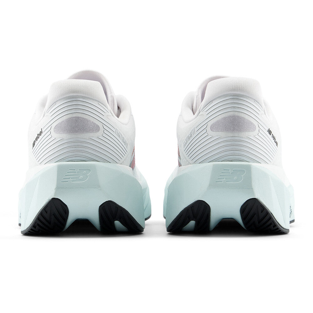 New Balance Womens Trainer Fuelcell Rebel V5 White/Pink Heat