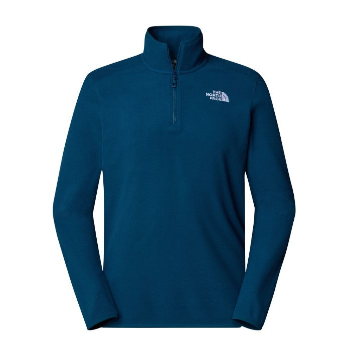 The North Face Mens 100 Glacier 1 4 Zip Midnight Petrol
