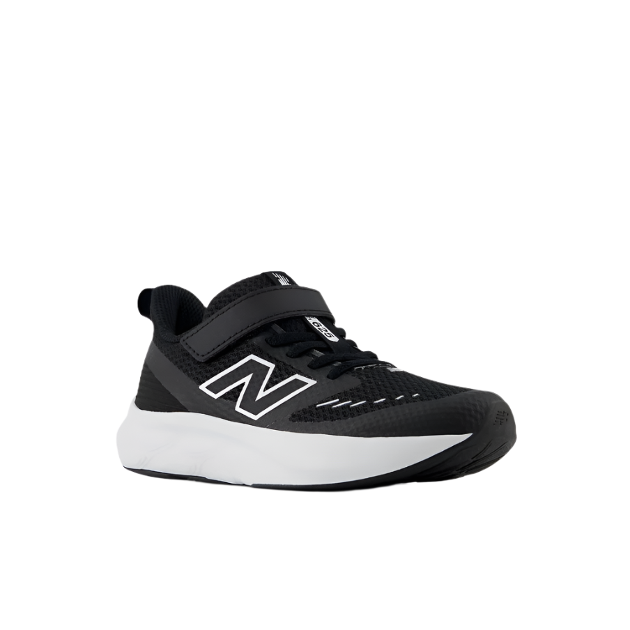 New Balance kids' black rubber trainer