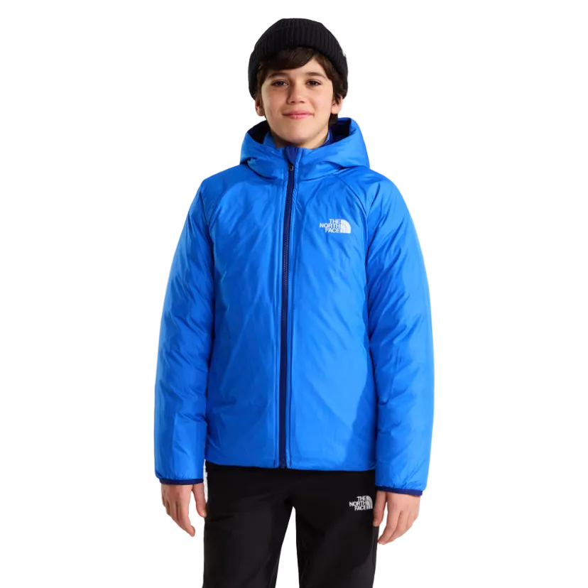 The North Face Perrito boys' bold blue reversible puffer jacket