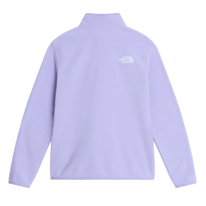The North Face Glacier teens' pale plum quarter-zip fleece