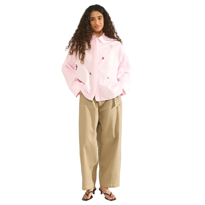 Numph Womens Shirt Nutenja Pink Lady