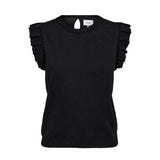 Numph women's black knitted top