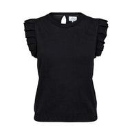 Numph women's black knitted top
