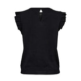 Numph women's black knitted top