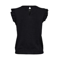 Numph women's black knitted top