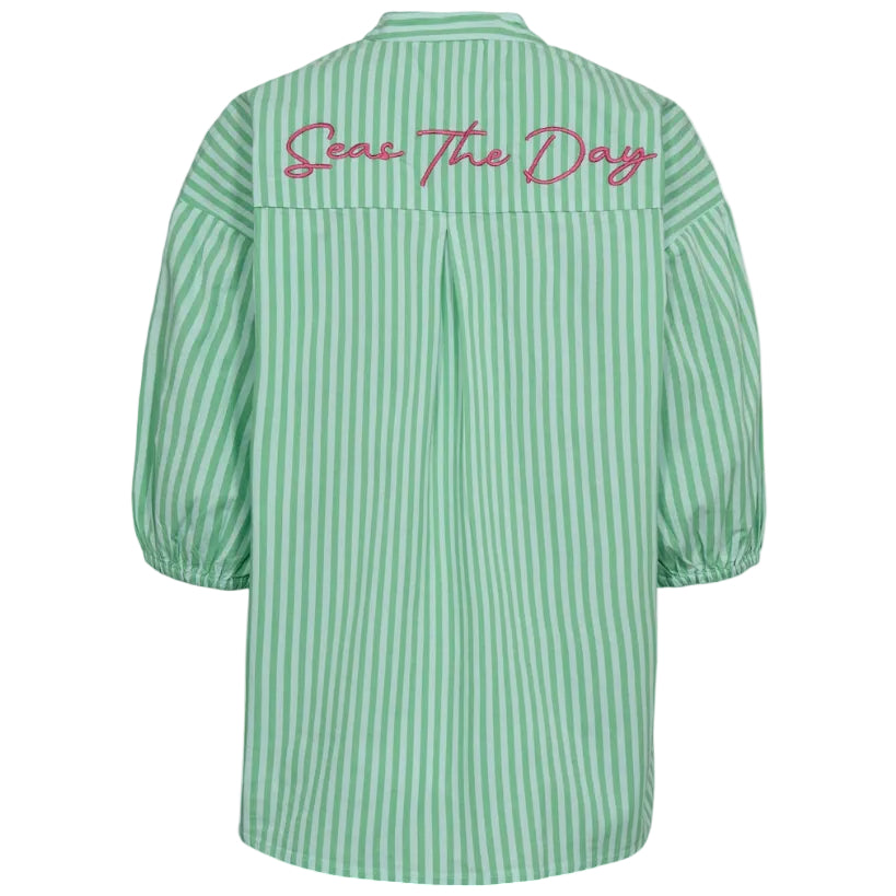 Numph Womens Shirt Seanne Absinthe Green