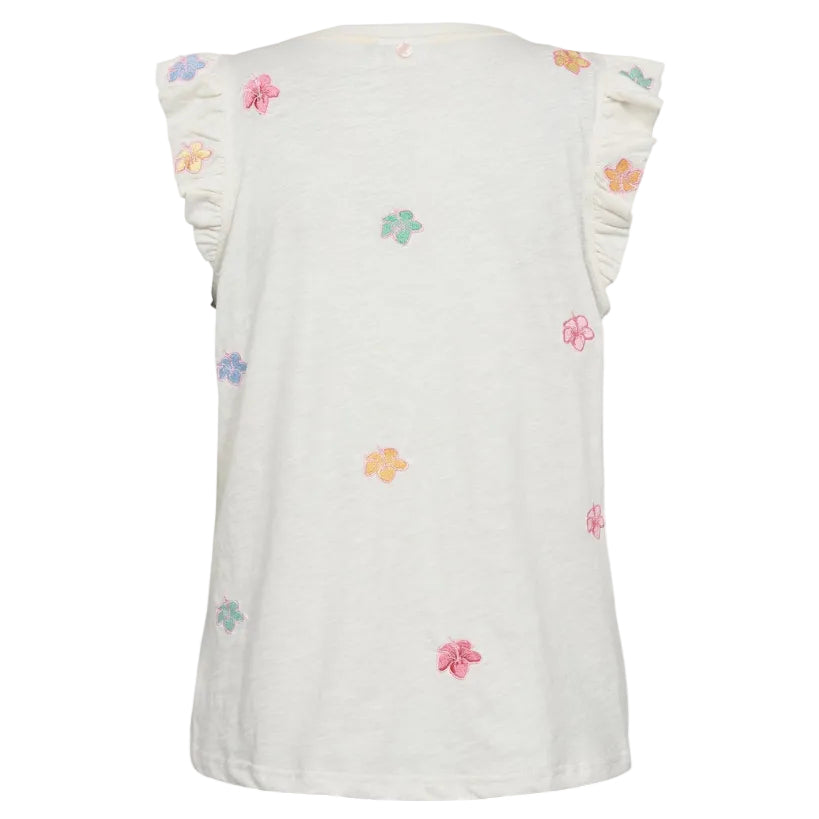 Numph Womens T-Shirt Nessa Cloud Dancer