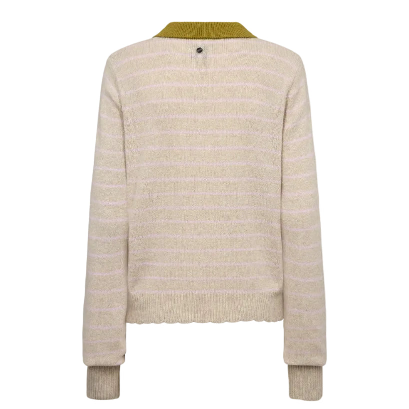 Numph NULucinda women's gray morn striped jumper