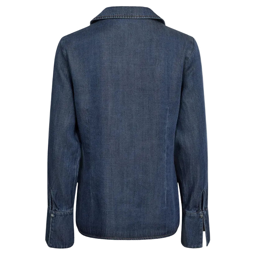 Numph Womens Denim Shirt NUAlona Dark Blue