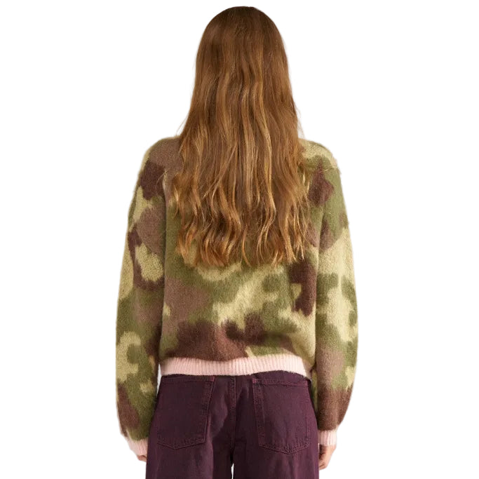 Numph Womens Jumper NUCamu Calla Green