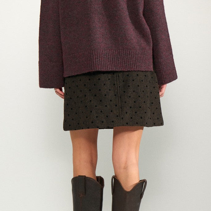 Numph Womens Skirt NUAmia Black Coffee